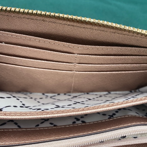 Kate Spade Rose Gold Zip Around Wallet - Picture 5 of 9